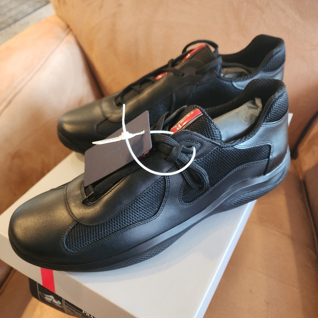 Brand New Mens Prada Calzature Uomo Nero
